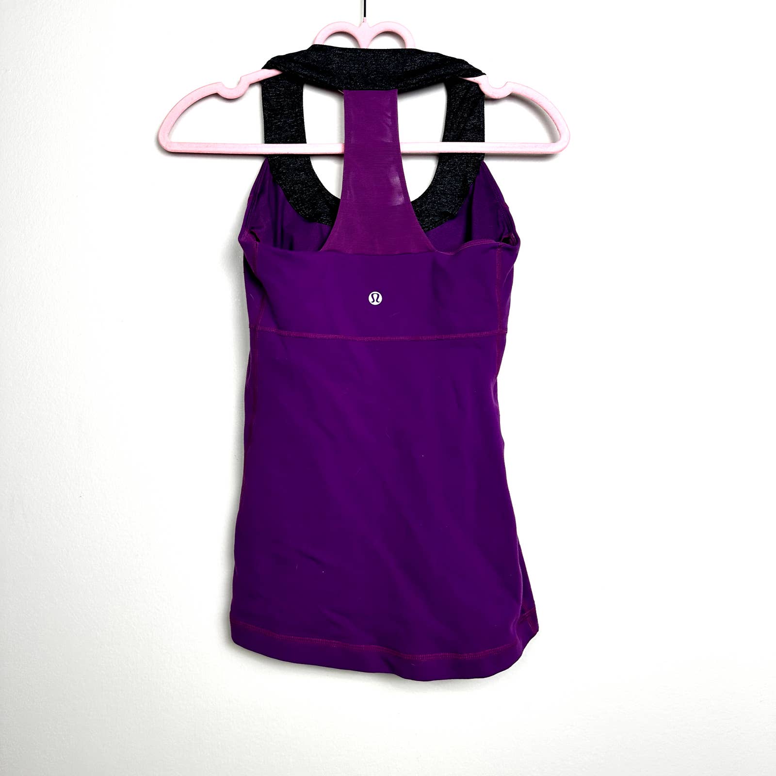 Lululemon Scoop Neck Racerback Built In Shelf Bra Tank Top Purple Size 4