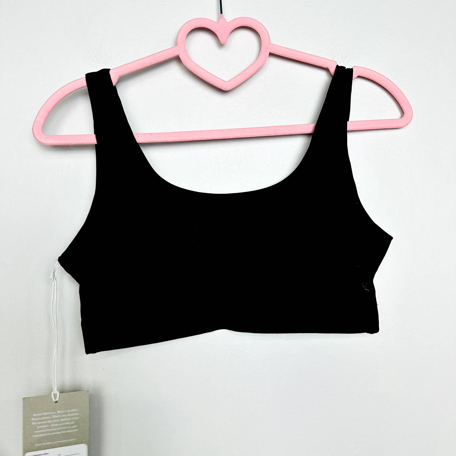 Everlane NWT The Perform Cropped Bra Workout Yoga Sports Bra Black Size Small