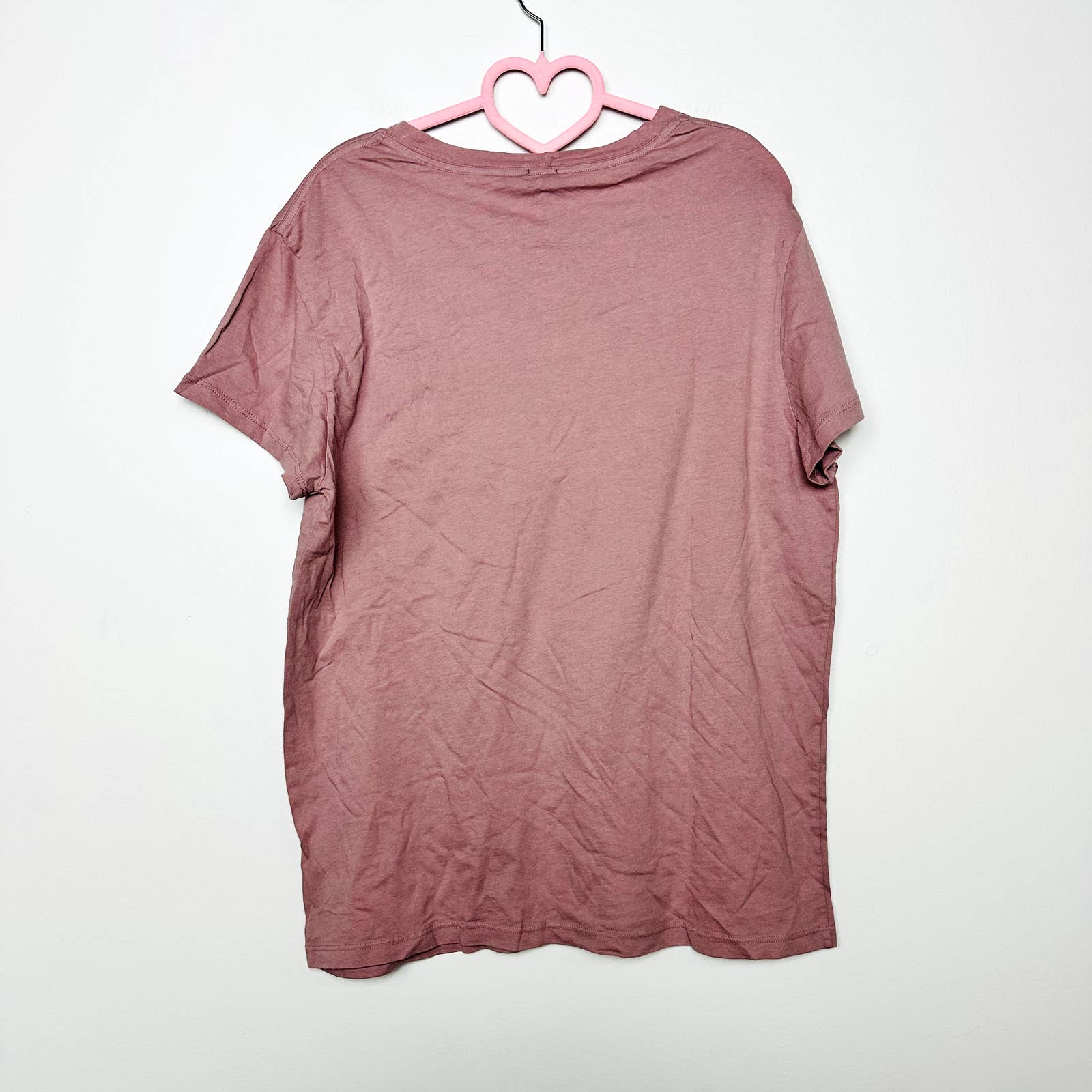 Monrow NWT Mens Crew Neck Short Sleeve Casual Pocket Tee T-Shirt Pink Sz Large
