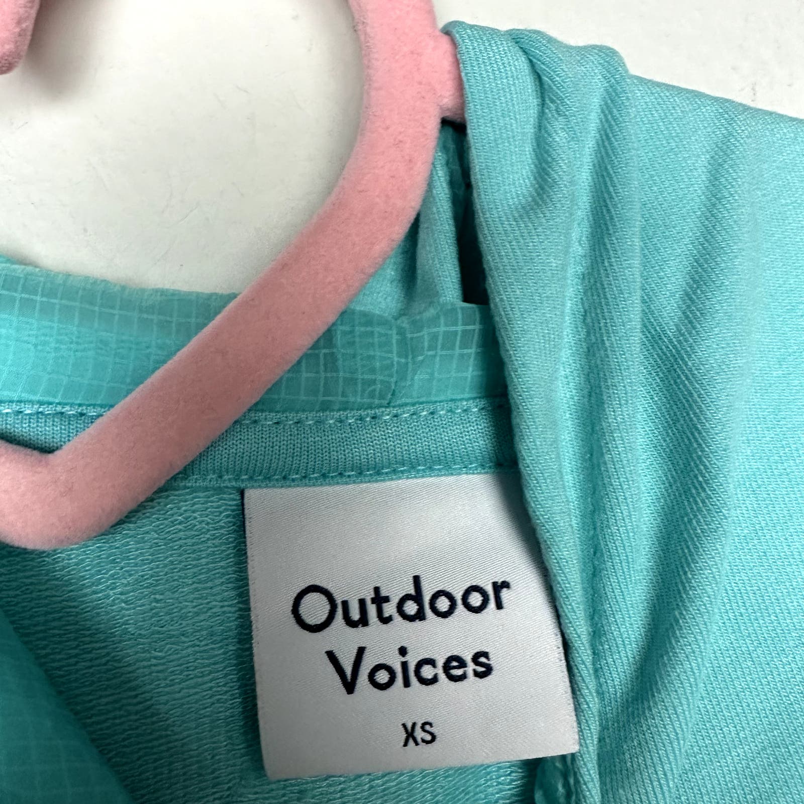 Outdoor Voices NWT Beach Tree Hoodie Cropped Capri Blue Size XS