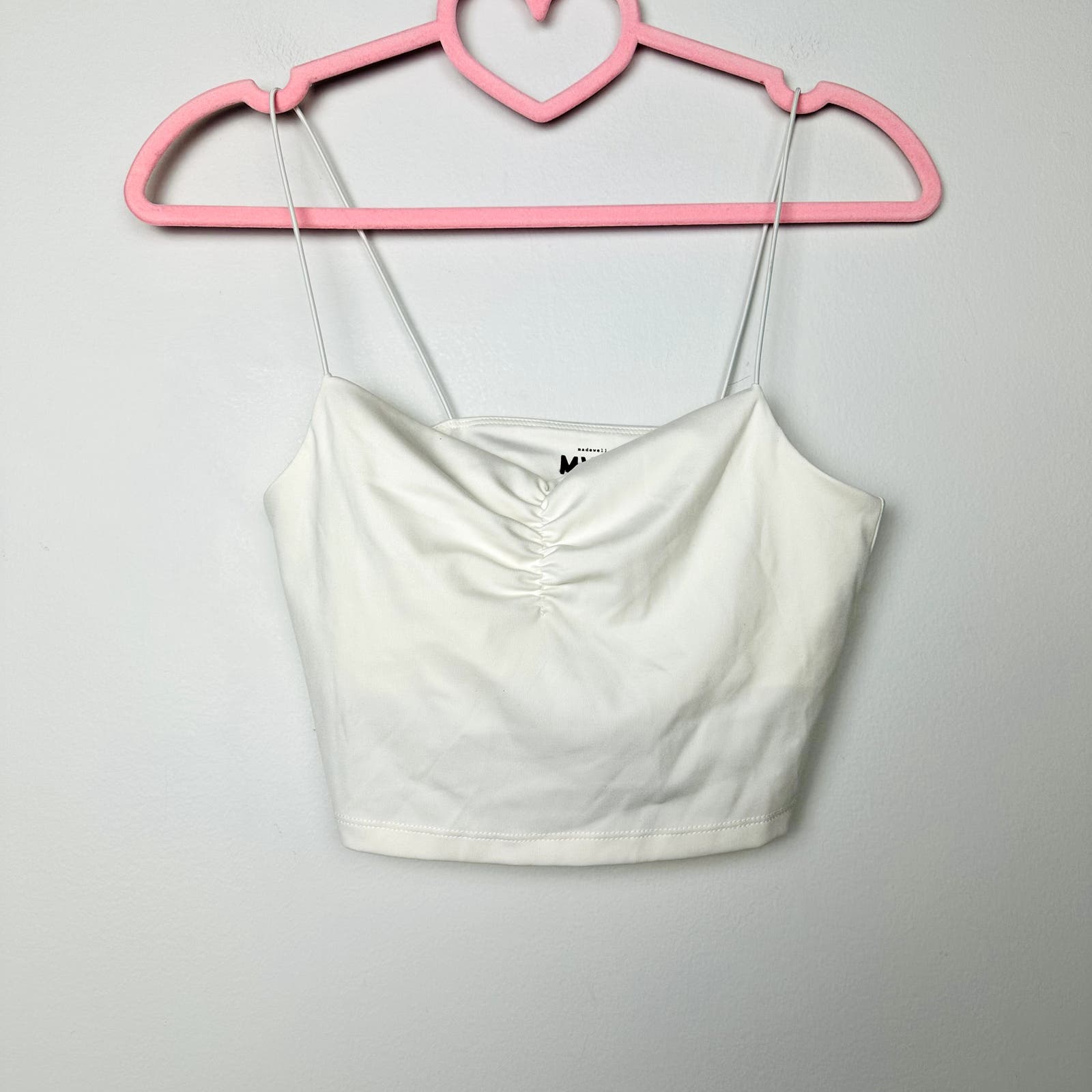 Madewell NWT Flex Sweetheart Crop Tank Top Size Small