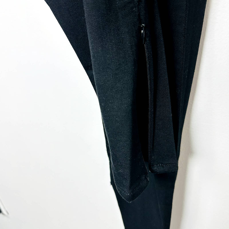 rag & bone NWT Nina High Rise Pull-On Slim Fit Loopback Jeans Black Size Large