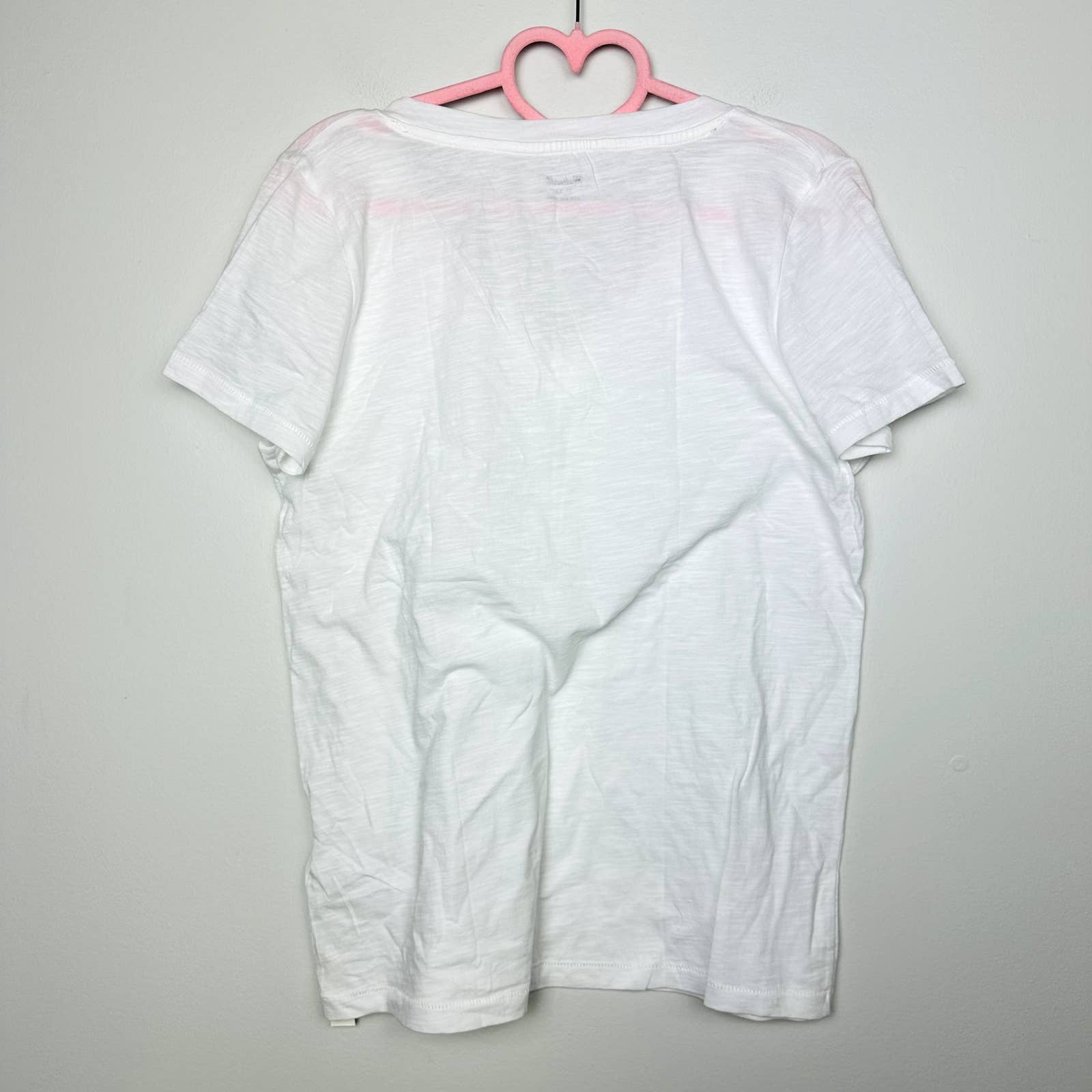 Madewell NWT White Whisper Cotton V-Neck Short Sleeve Tee XS