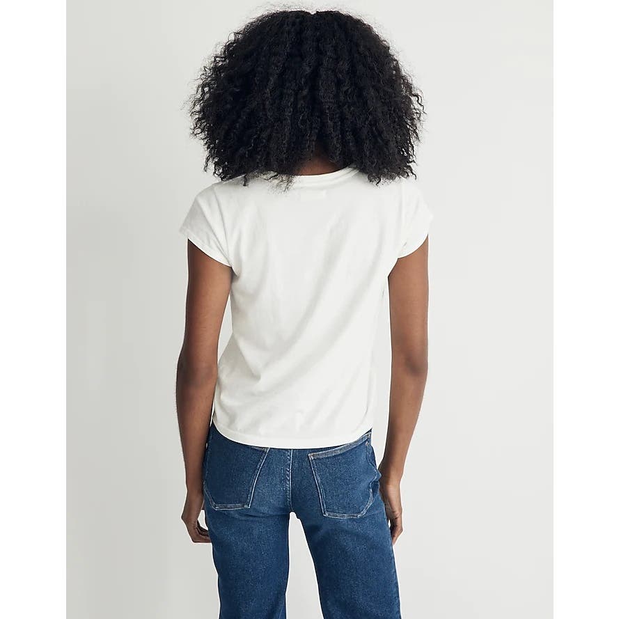 Madewell NWT White Softfade Cotton Perfect Vintage Tee White Size XL