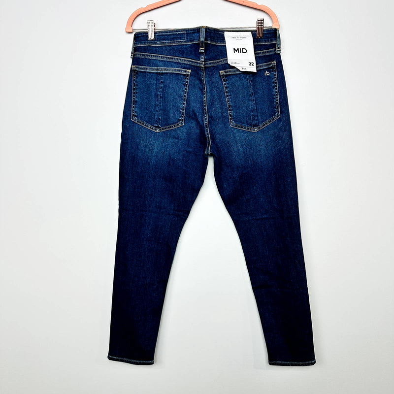 rag & bone NWT Cate Mid-Rise Skinny Slim Fit Ankle Denim Jeans Marigold Size 32