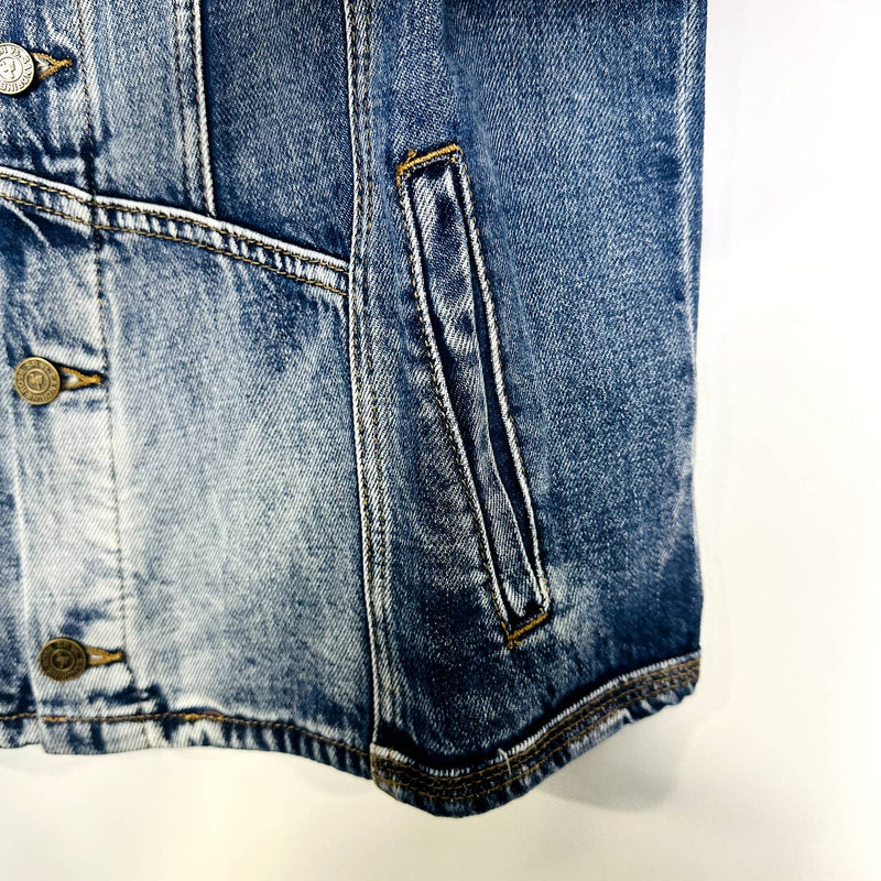 Free People X Sandrine Rose NWT Patchwork Denim Trucker Jacket LA70