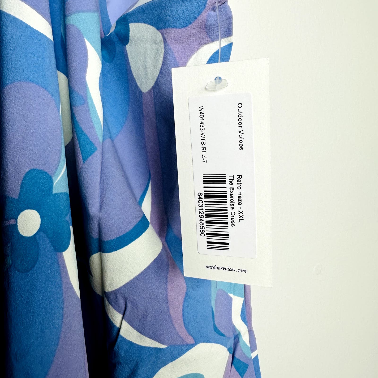 Outdoor Voices NWT The Exercise Dress Retro Haze Size XXL