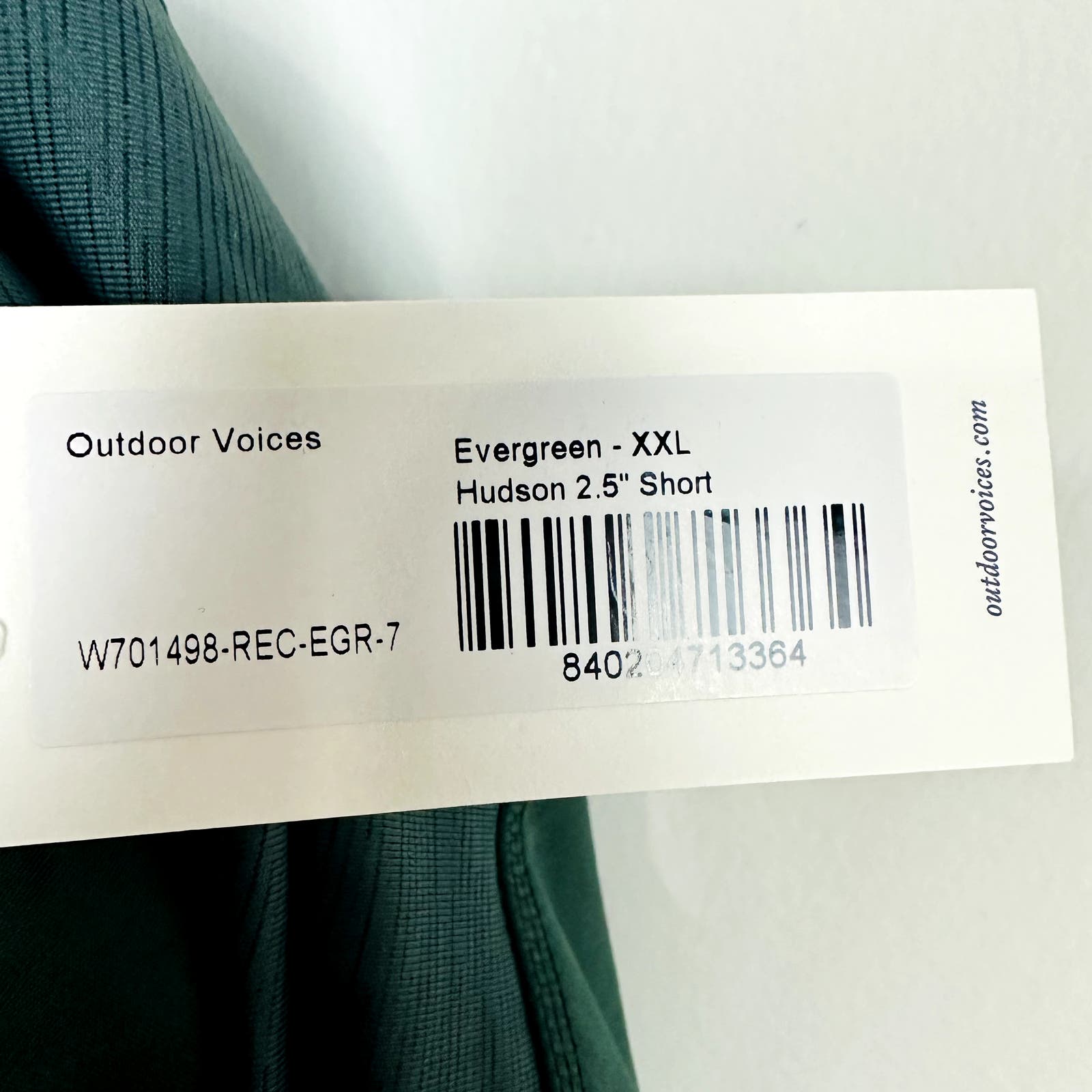 Outdoor Voices NWT Evergreen Mid Rise Hudson 2.5" Short Size 2XL