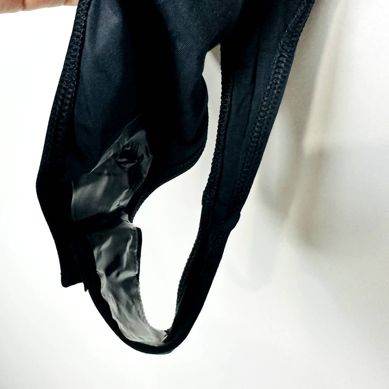 Everlane NWT The V-Neck Cap Sleeve Supima Cotton Ballet Bodysuit Black Sz Medium