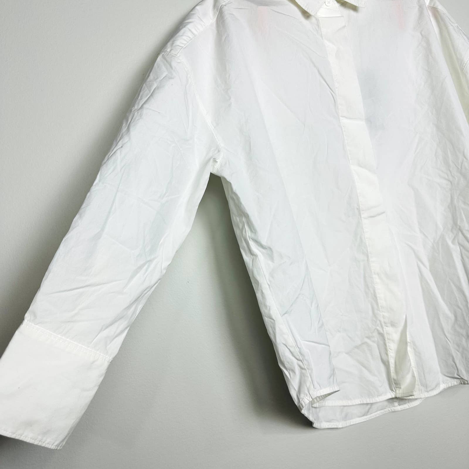 Everlane NWT The Oversized Poplin Long Sleeve Classic Tunic Shirts White Size XS