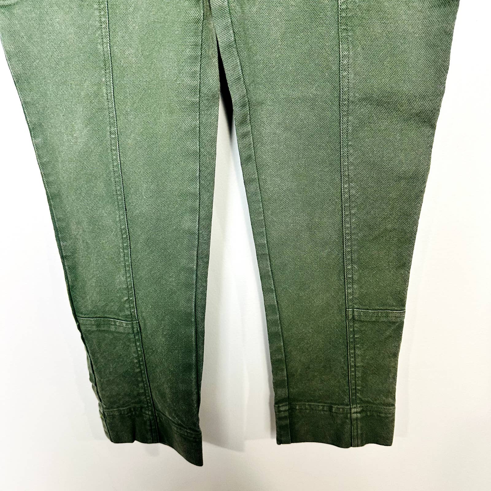 Chaser NWT Button Fly High Rise Moto Utility Skinny Pants Vintage Green Sz Small