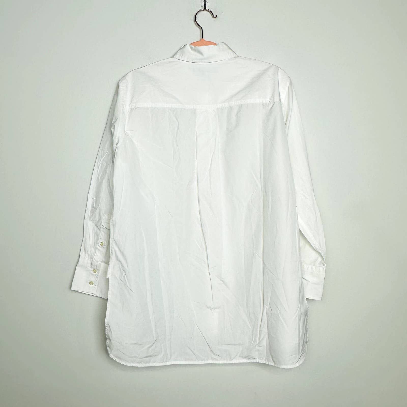 Everlane NWT The Oversized Poplin Long Sleeve Classic Tunic Shirts White Size 00