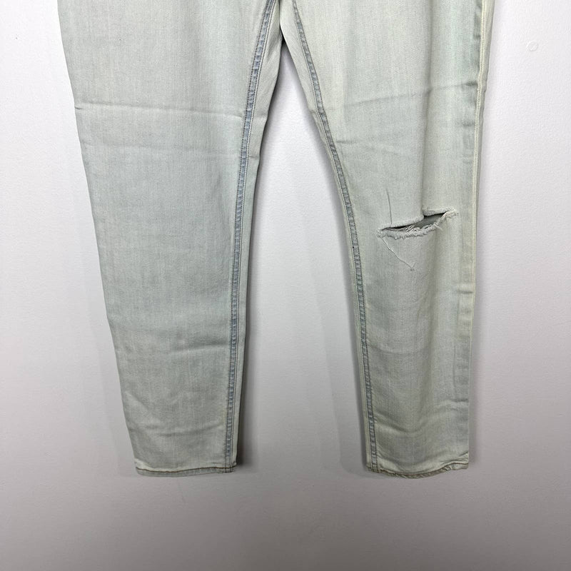 rag & bone NWT Nina Ripped High Waist Ankle Skinny Jeans Lake District Size 32