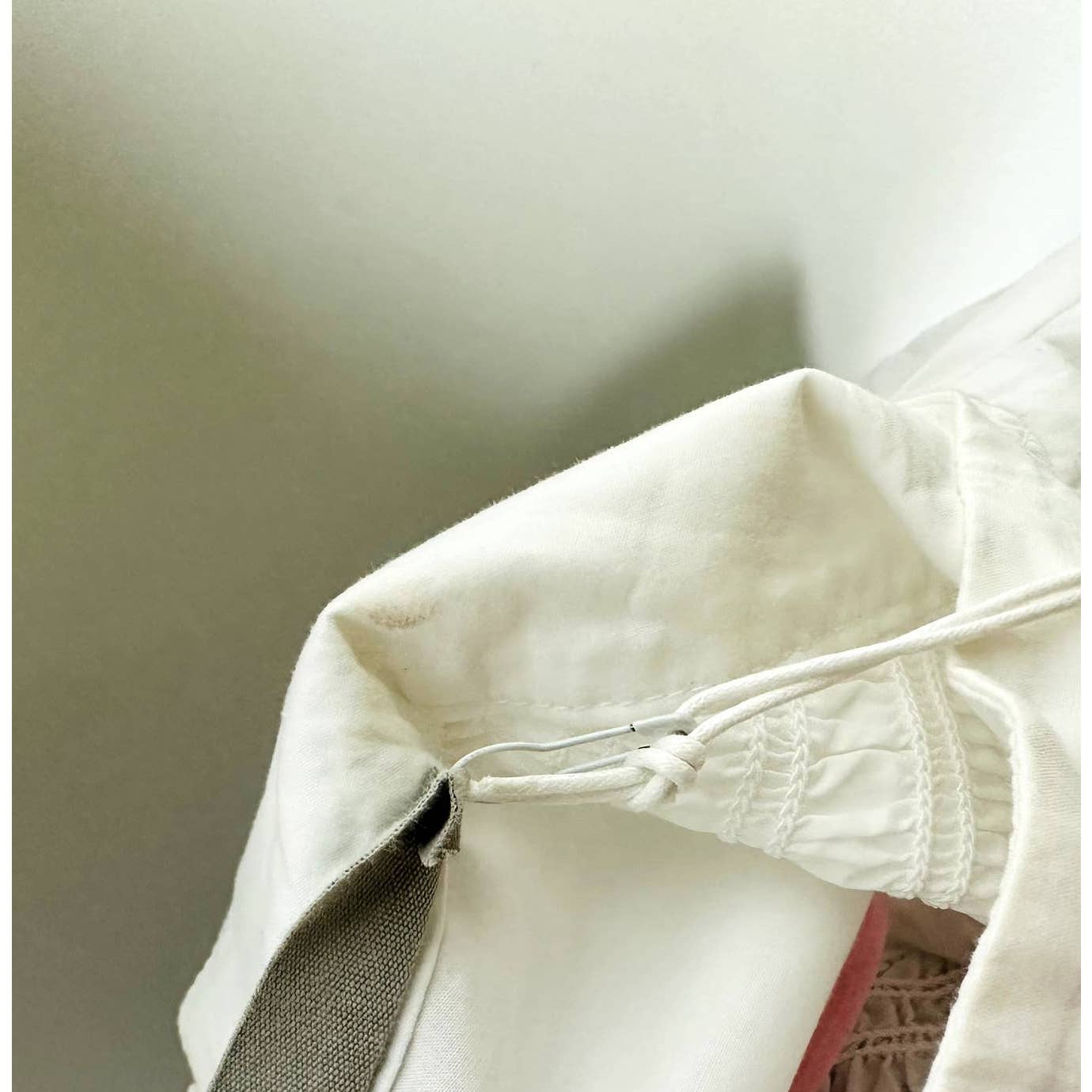 Everlane NWT The Funnel Neck Smock Classic Button Back Top Blouse White Sz Large