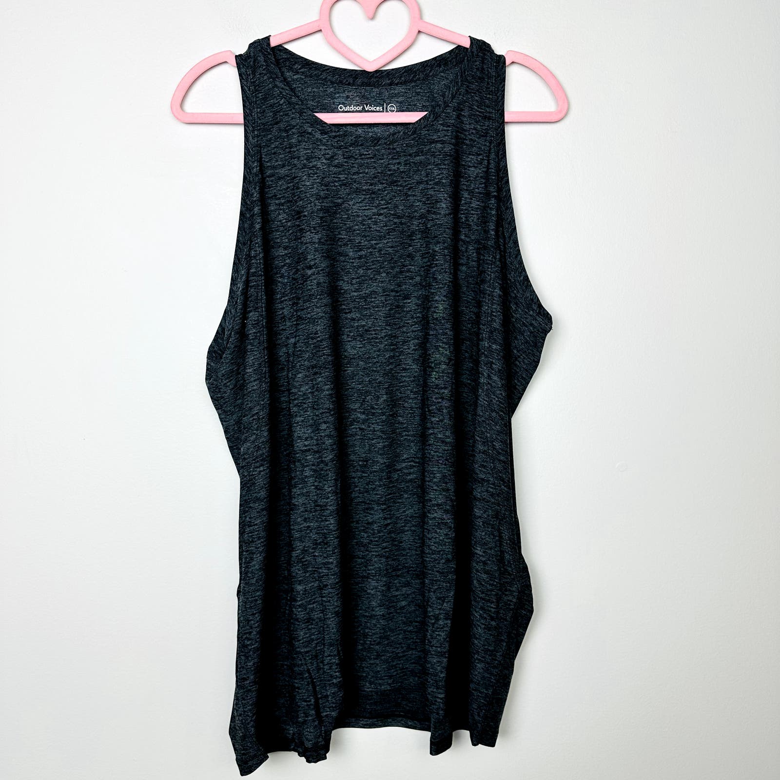 Outdoor Voices NWT All Day Tank Sleeveless Charcoal Size XXXL