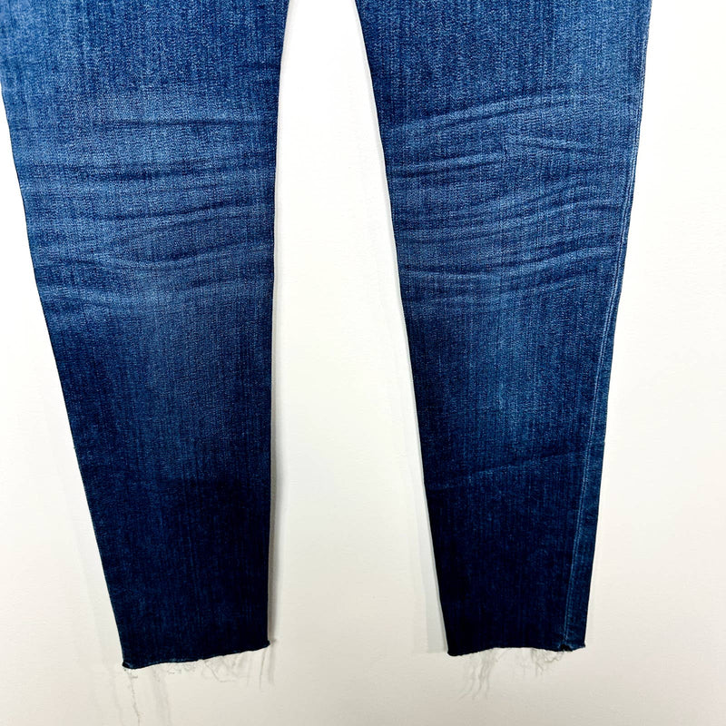 rag & bone NWT Cate Mid-Rise Raw Hem Skinny Leg Ankle Denim Jeans Juni Size 28