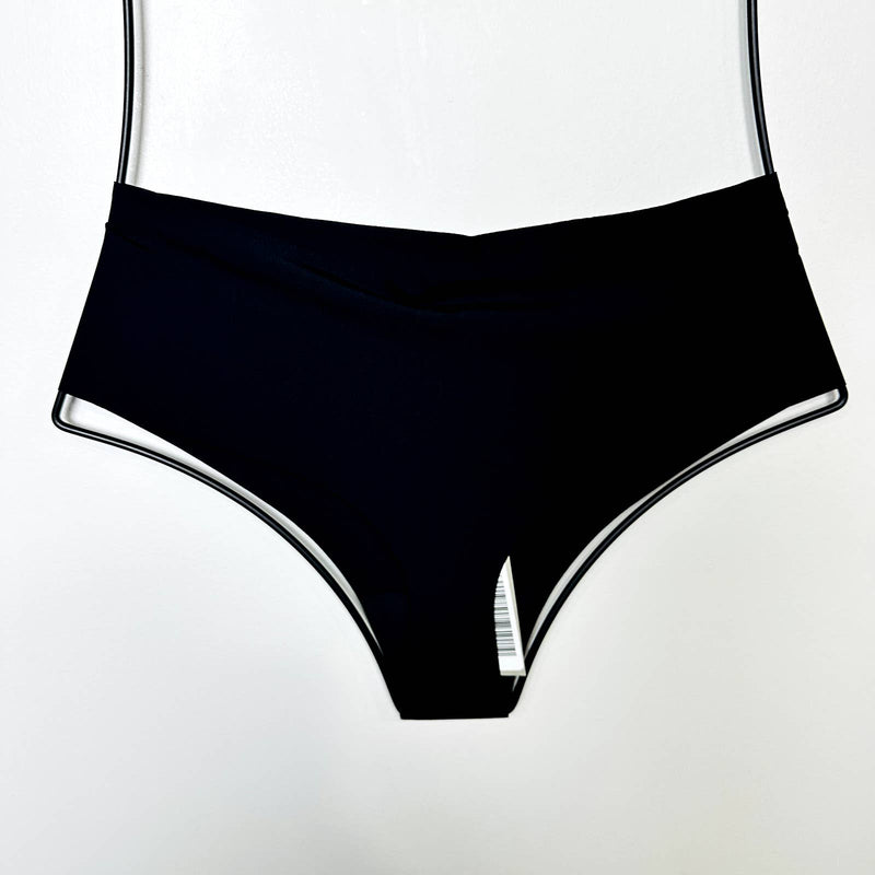 Everlane NWT The Invisible High-Rise Undies Seamless Thong Panty Black Sz Large