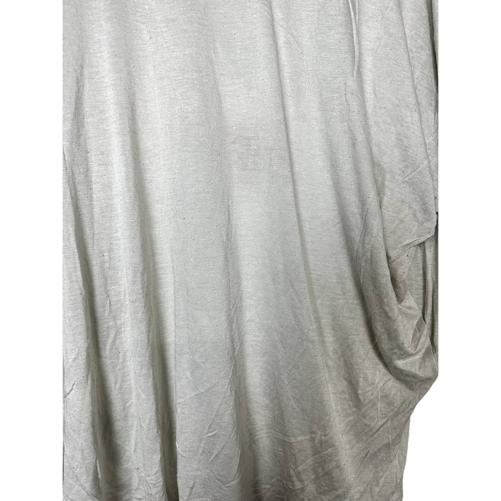 Chaser NWT Open Back Oversized Dolman Textured Silk Rayon Jersey Top Oyster