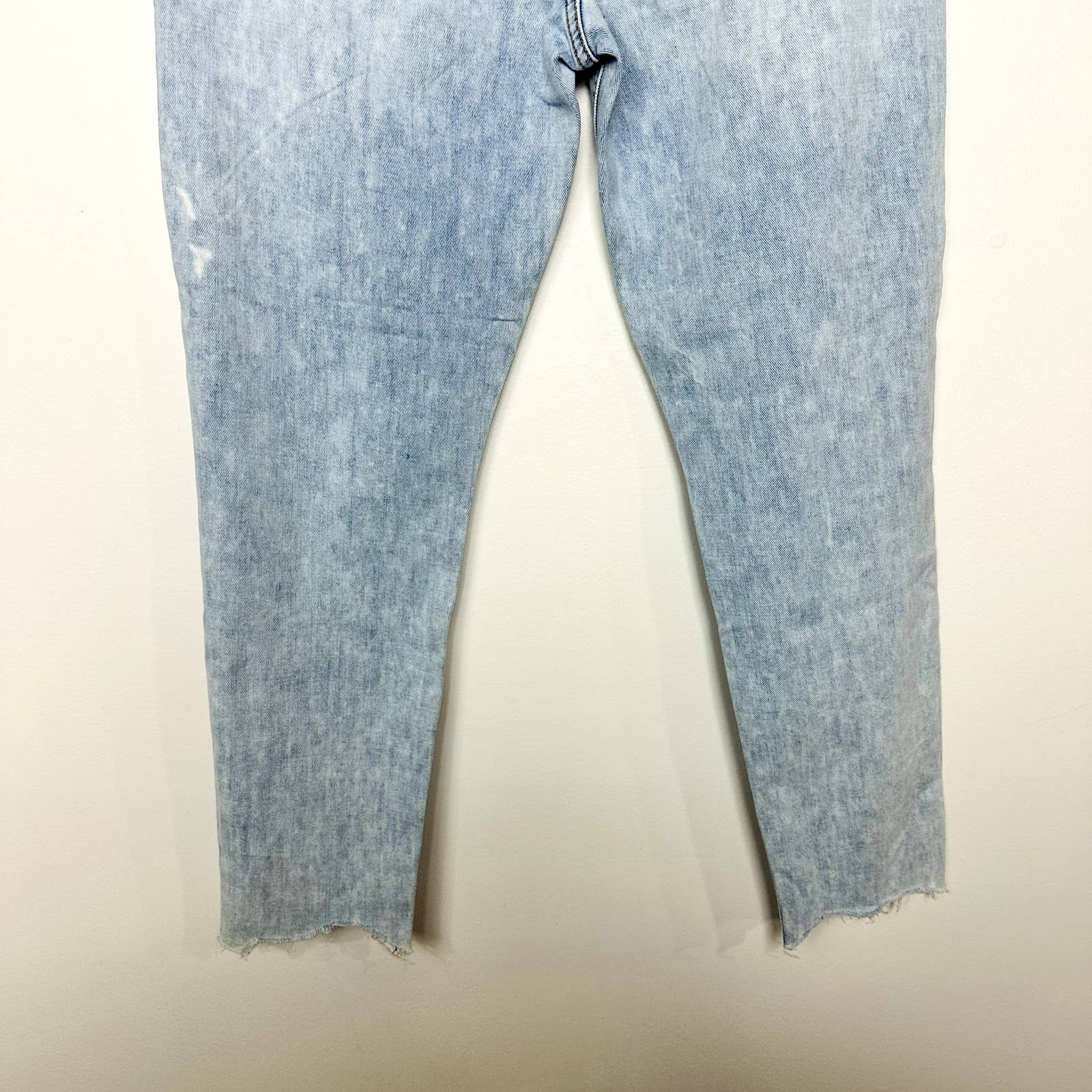 rag & bone NWT Cate Mid-Rise Raw Hem Ankle Slim Skinny Denim Jeans Blue Size 32