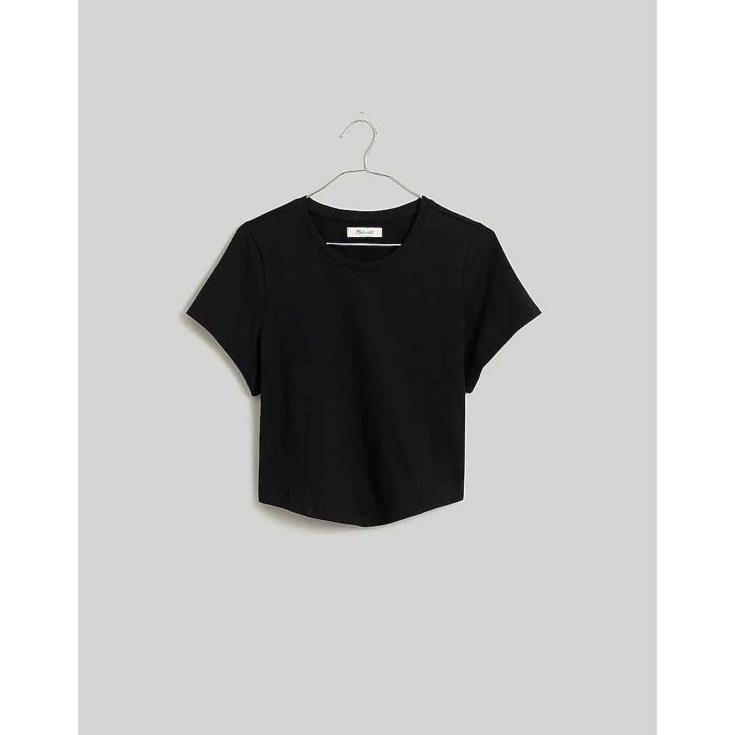 Madewell NWT Black Heavyweight Jersey Crewneck Tee Medium